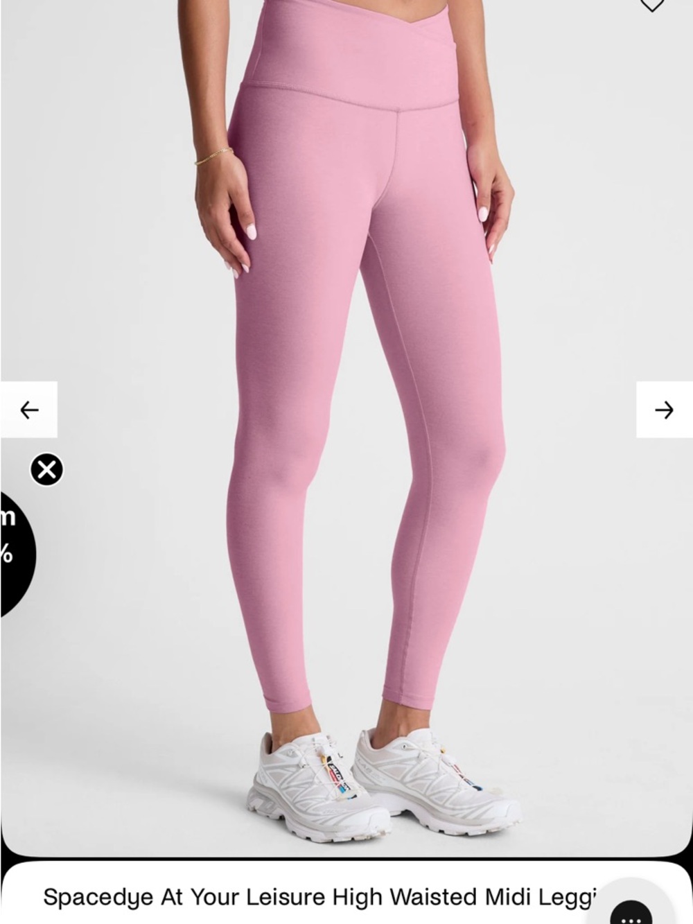 Beyond Yoga High-Waisted Leggings in Dusty Pink